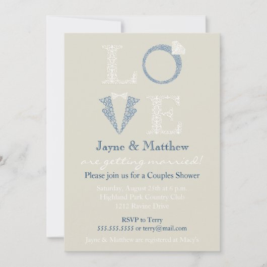 愛招待状 招待状 (正面)