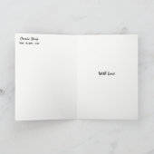 愛挨拶状が付いている"続きこま漫画" カード (内部)