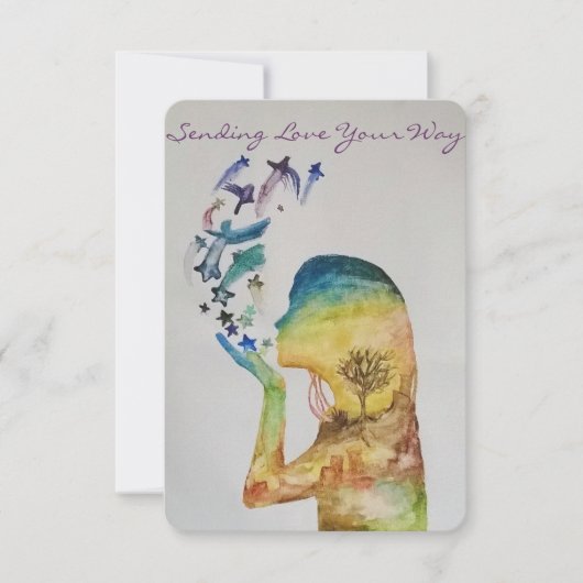 愛挨拶状の発送 カード (正面)