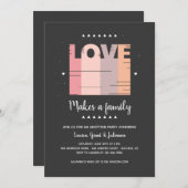 愛採用のパーティの招待状 招待状 (正面/裏面)