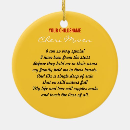 愛採用の記念品が付いているハイチから セラミックオーナメント (裏面)