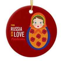 愛採用の記念品が付いているロシアからのMatryoshka