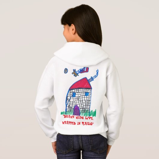 愛描と共に、包まれた魔法Kids Pullover (裏面フル)