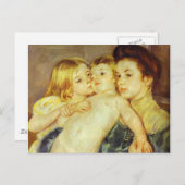 愛撫。1902年、メリーカサット ポストカード (正面/裏面)