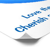 愛救保護永遠の詩と芸術 ポスター (角)