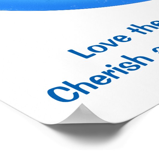 愛救保護永遠の詩と芸術 ポスター (角)