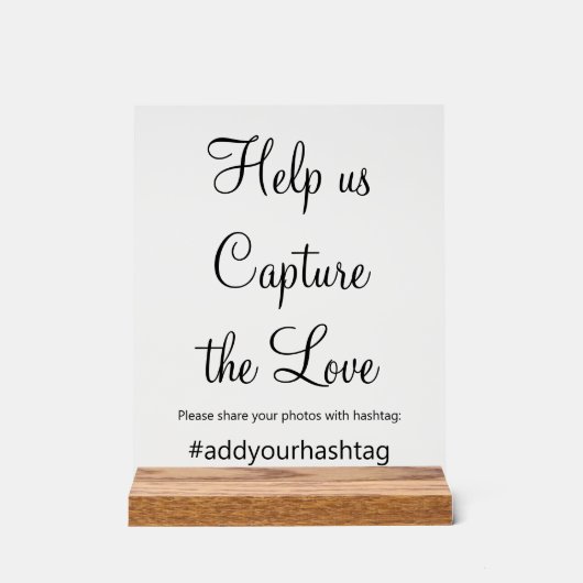 愛救済のSNSを結婚捉える アクリルサイン (正面)