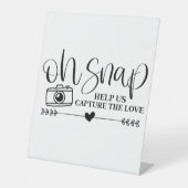 愛救済を捕まえる 台座サイン (正面)