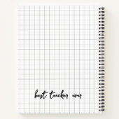 愛教えする先生パーソナライズされた ノートブック (裏面)