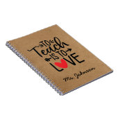 愛教えする |パーソナライズされた先生 ノートブック (右側)