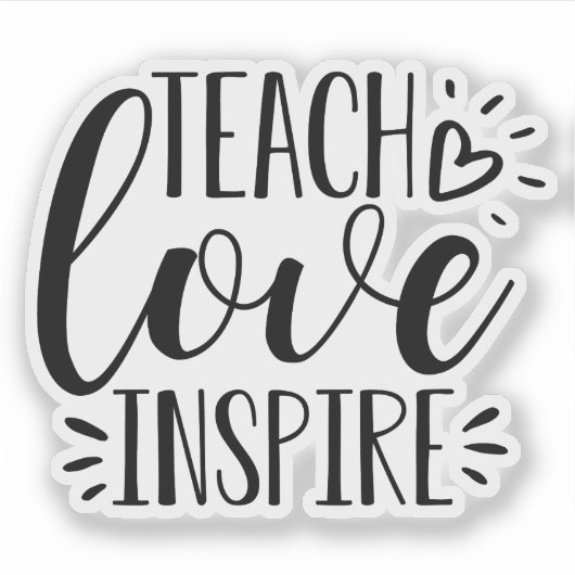 愛教えのインスパイア声 |かわいい先生の感謝 シール (正面)