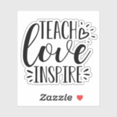 愛教えのインスパイア声 |かわいい先生の感謝 シール (シート)