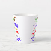 愛教えのインスパイア声 カフェラテマグ (正面)