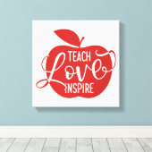 愛教えのインスパイア声 キャンバスプリント (インサイチュ (ウッドフロア))