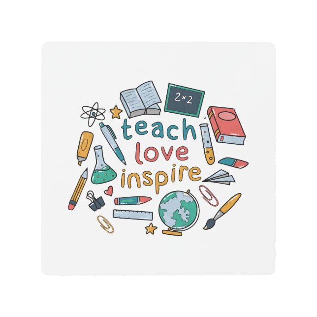 愛教えのインスパイア声 メタルプリント (正面)