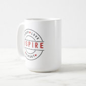 愛教えの繰り返しやる気を起こさせる コーヒーマグカップ (正面左)