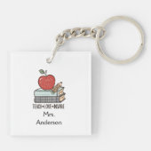 愛教えの贈りインスパイア物を先生に合わせる キーホルダー (裏面)