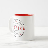 愛教えやる気を起こさせるインスパイア ツートーンマグカップ (正面左)