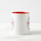 愛教えやる気を起こさせるインスパイア ツートーンマグカップ (中央)