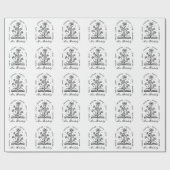 愛教えインスパイアパーソナライズされた先生名 ラッピングペーパー (フラット)