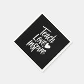 愛教えインスパイア先生の日の贈り物の先生生活 スタンダードカクテルナプキン (角)