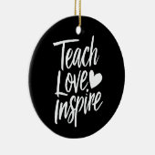 愛教えインスパイア先生の日の贈り物の先生生活 セラミックオーナメント (右)
