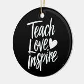 愛教えインスパイア先生の日の贈り物の先生生活 セラミックオーナメント (左)