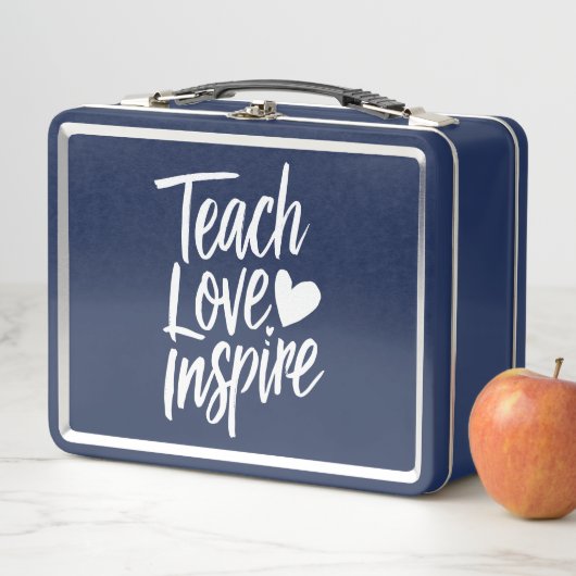 愛教えインスパイア先生の日の贈り物の先生生活 メタルランチボックス (インサイチュ)