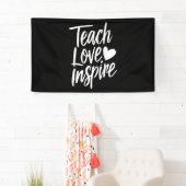 愛教えインスパイア先生の日の贈り物の先生生活 横断幕 (インサイチュ)