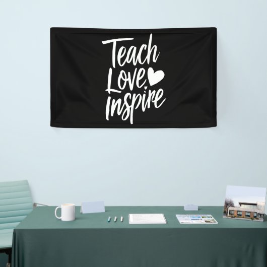 愛教えインスパイア先生の日の贈り物の先生生活 横断幕 (トレードショー)