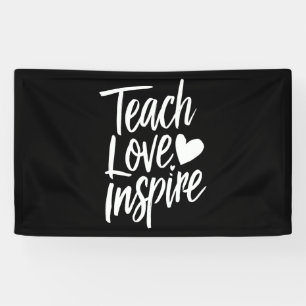 愛教えインスパイア先生の日の贈り物の先生生活 横断幕