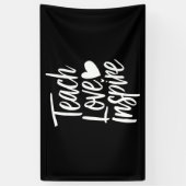 愛教えインスパイア先生の日の贈り物の先生生活 横断幕 (縦)