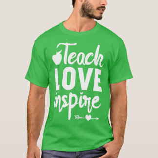 愛教えインスパイア先生感謝の日の贈り物 Tシャツ
