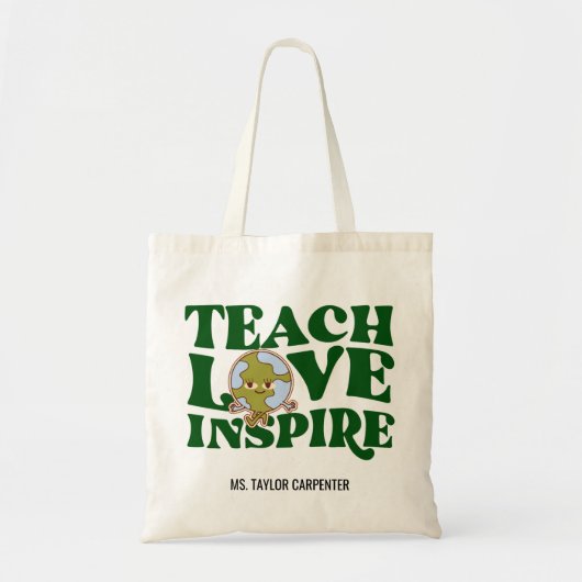 愛教えインスパイア先生感謝ギフト トートバッグ (正面)