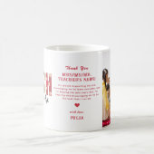 愛教えインスパイア先生感謝フォトギフト コーヒーマグカップ (中央)