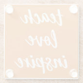 愛教えインスパイア|フレー感動的ズ ガラスコースター (裏面)