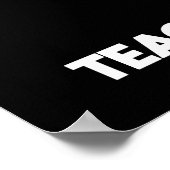 愛教え先生手インスパイアおもしろい手 ポスター (角)