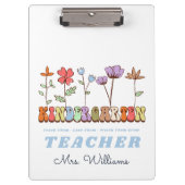 愛教え生野草幼稚園先生 クリップボード (正面)