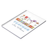 愛教え生野草幼稚園先生 ノートブック (左側)