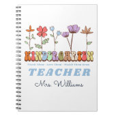 愛教え生野草幼稚園先生 ノートブック (正面)