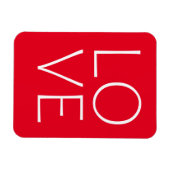 愛文字デザイン マグネット (横)