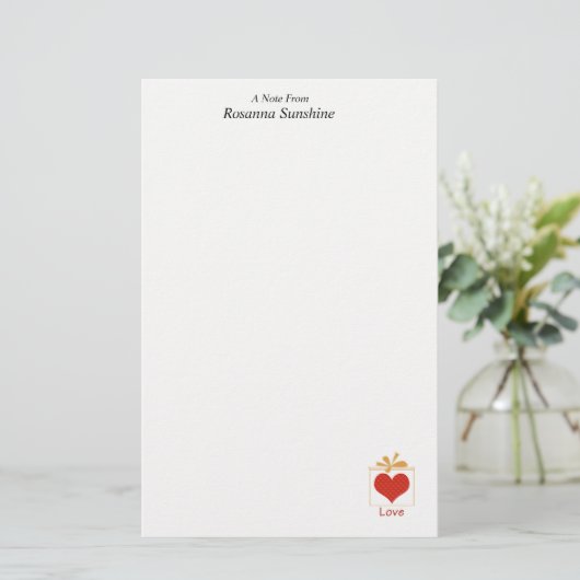 愛文房具の贈り物|過去記事 便箋 (スタンド正面)