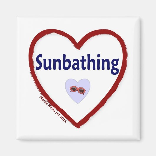 愛日光浴 マグネット (正面)