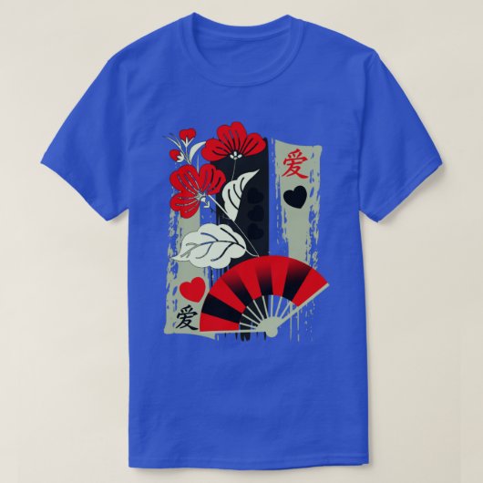 愛日本の愛 Tシャツ (デザイン正面)