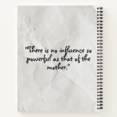 愛書と – ママインスパイアの最も暖かい抱擁 ノートブック (裏面)