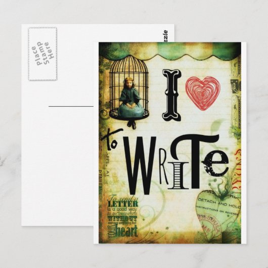 愛書の ポストカード (正面/裏面)