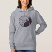 愛書家のための女性フード付きスウェットシャツを読むヴィンテージ パーカ (正面)