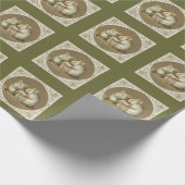 愛書家の包装紙-かわいくビクトリアンなネズミ ラッピングペーパー (角)