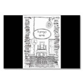 愛書家の本の結婚式のテーブル/座席表 テーブルナンバー (裏面)