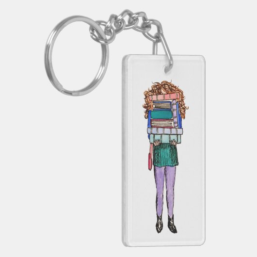 愛書家のKeychain キーホルダー (正面左)